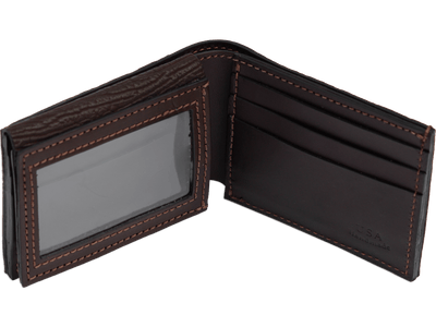 Brown Shark Luxury Designer Exotic Bifold Wallet With Flip Up ID Window **SHIPS APRIL 8th** - BullhideBelts.com