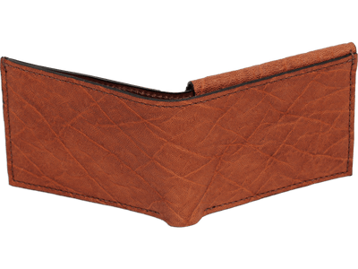 Caramel Brown Elephant Luxury Designer Exotic Bifold Wallet With Flip Up ID Window **SHIPS APRIL 8th** - BullhideBelts.com