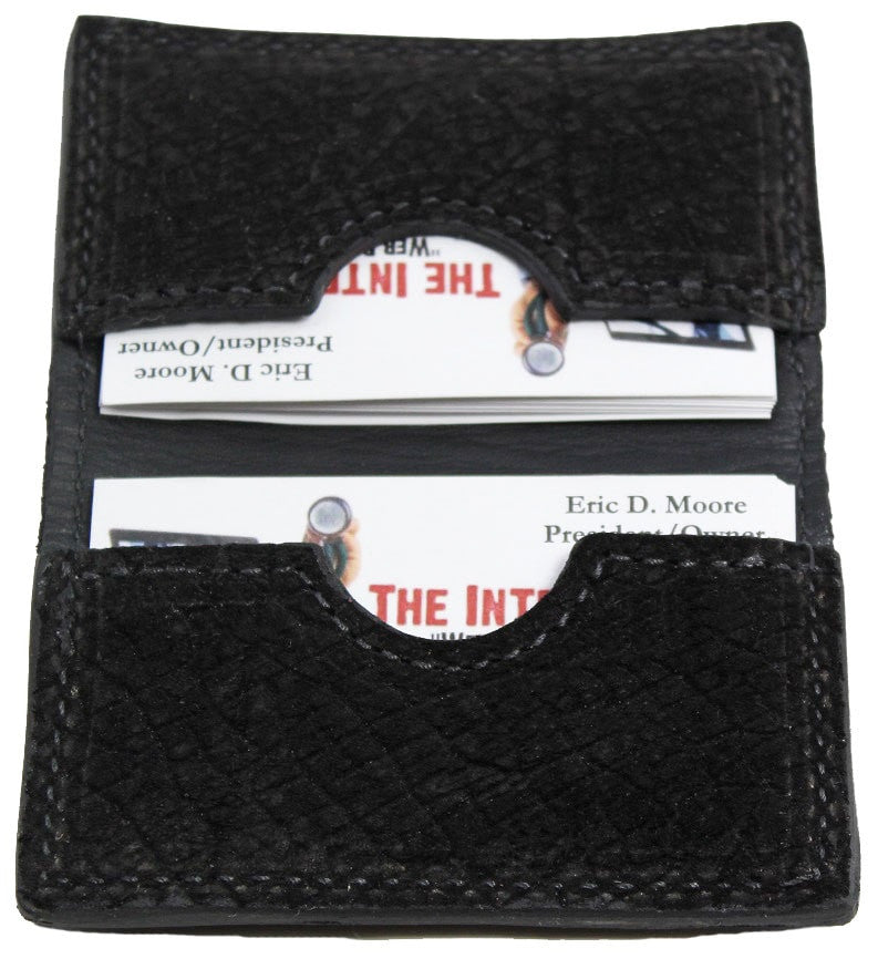 Bullhide Belts Black Hippopotamus Credit Card & Business Card Wallet
