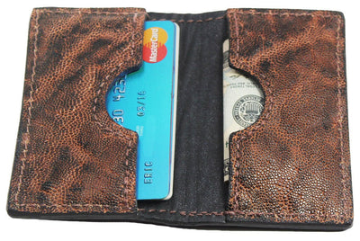 Rustic Brown Elephant Credit Card & Business Card Wallet - Bullhide Belts