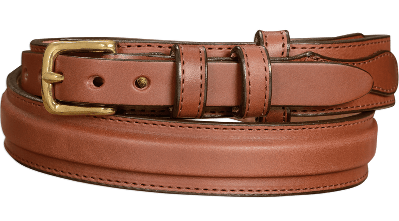 The Walker: Medium Brown Stitched Ranger 1.25" - Bullhide Belts