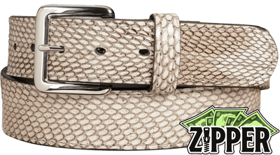 Indonesian Spitting Cobra Money Belt With 25" Zipper - Bullhide Belts