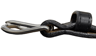 The Stallion: Men's Black Stitched Italian Leather Belt 1.25" - Bullhide Belts