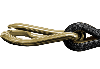 The Stallion: Men's Brown Stitched Italian Leather Belt With Brass Buckle 1.25" - Bullhide Belts