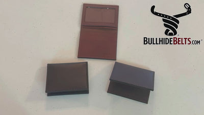 Brown Premium Leather Bifold Credit Card Wallet With ID Window