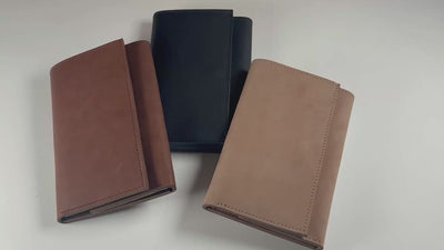 Black MEGA Trifold Leather Wallet With Zipper Compartment (Large Capacity 7" x 4-5/8")