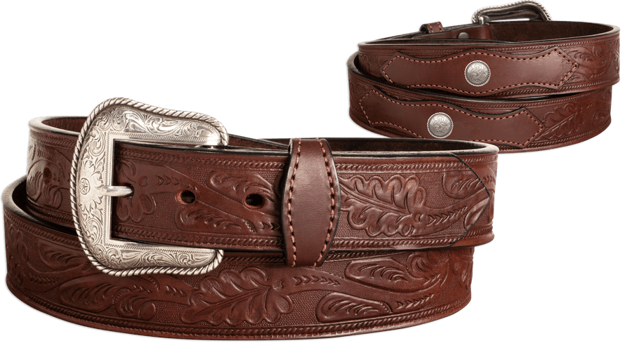 HUMAN MADE Western Leather Belt Color Black 2024 Size M-L