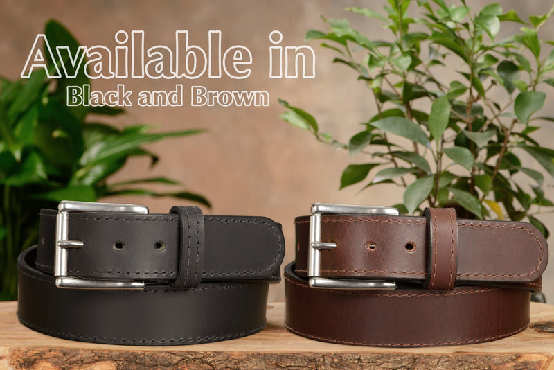 Brown English Bridle Leather Money Belt With 25" Zipper 1.75" EXTRA WIDE - BullhideBelts.com