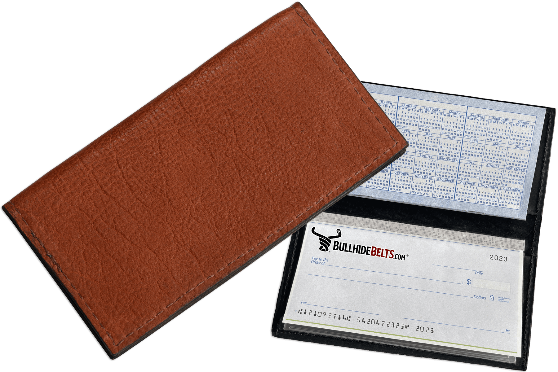 Brown American Bison Checkbook Cover 
