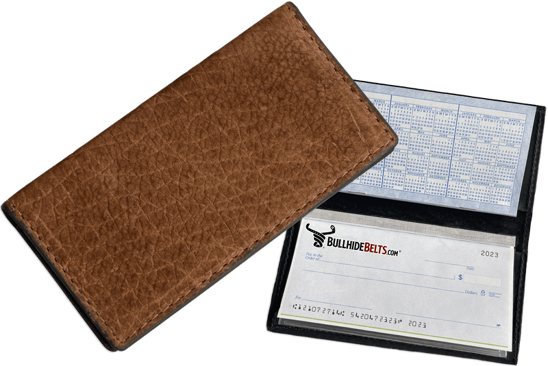 Tan Hippopotamus Checkbook Cover - Bullhide Belts