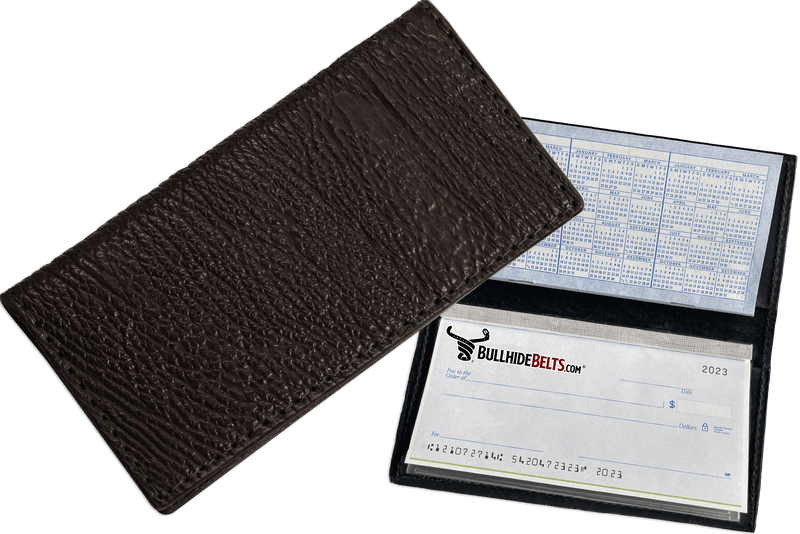 Black Shark Checkbook Cover - Bullhide Belts