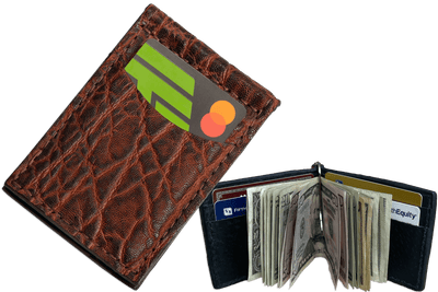 Dragon Fire Elephant Bifold Slim Profile Wallet With Money Clip - Bullhide Belts