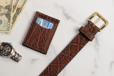 Dragon Fire Elephant Bifold Slim Profile Wallet With Money Clip - Bullhide Belts