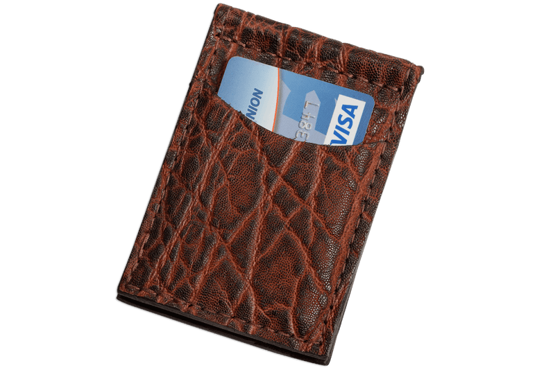 Dragon Fire Elephant Bifold Slim Profile Wallet With Money Clip - Bullhide Belts