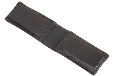 Black Premium Leather Men's Magnetic Money Clip (Holds 30 Folded Bills) - BullhideBelts.com