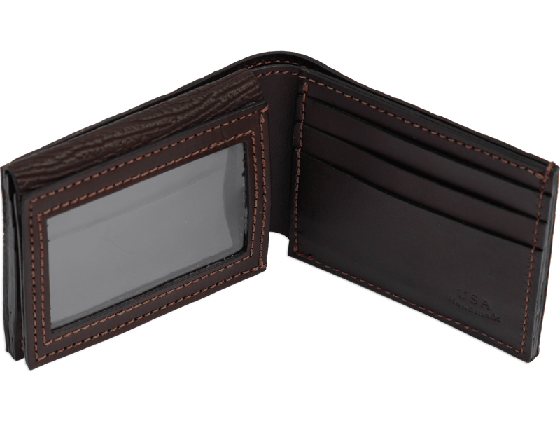 Brown Shark Luxury Designer Exotic Bifold Wallet With Flip Up ID Window **SHIPS APRIL 8th** - BullhideBelts.com