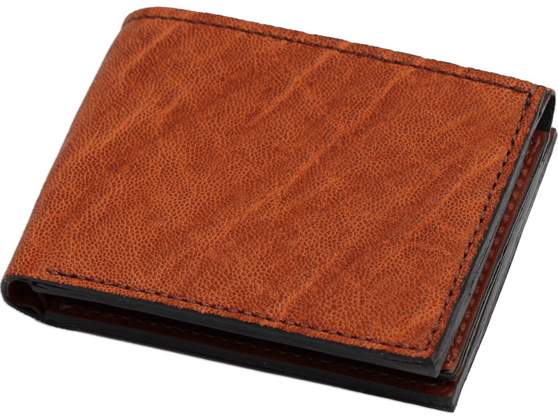 Caramel Brown Elephant Luxury Designer Exotic Bifold Wallet With Flip Up ID Window **SHIPS APRIL 8th** - BullhideBelts.com