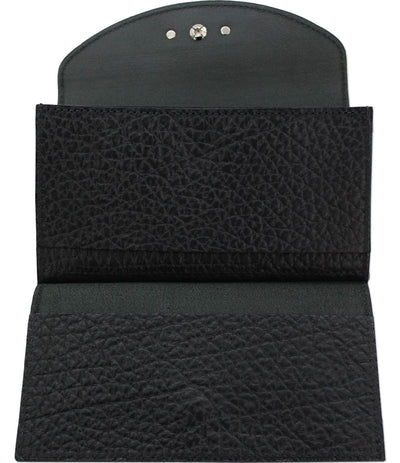 Black Bison Leather Deluxe Women's Wallet - Bullhide Belts