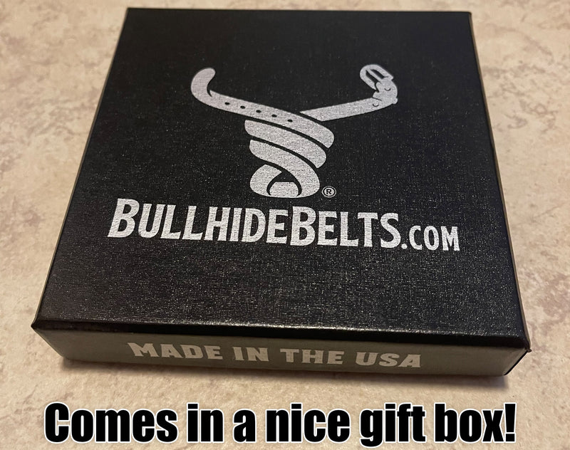 Black American Bison Trifold Wallet - Bullhide Belts