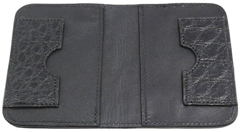 Black Alligator Passport Wallet - Bullhide Belts
