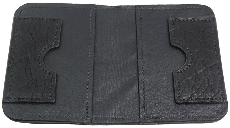 Bullhide Belts Black American Bison Passport Wallet