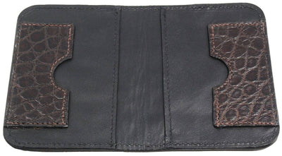 Brown Alligator Passport Wallet - Bullhide Belts