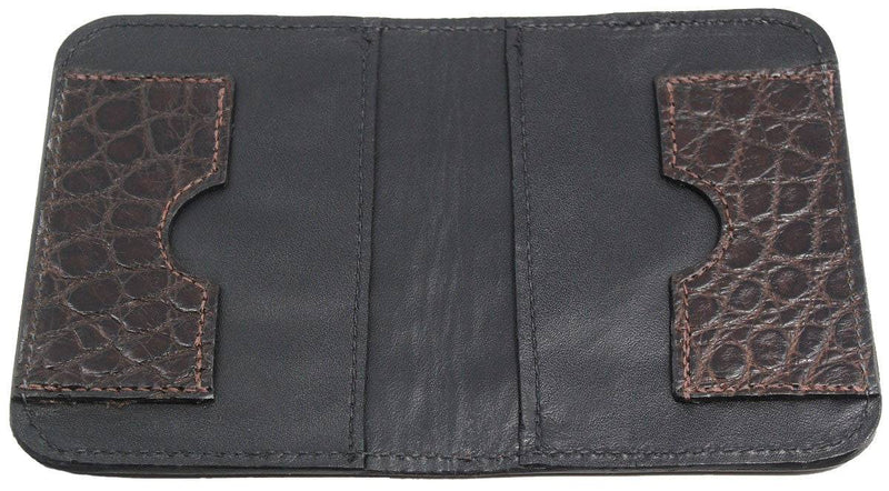 Brown Alligator Passport Wallet - Bullhide Belts