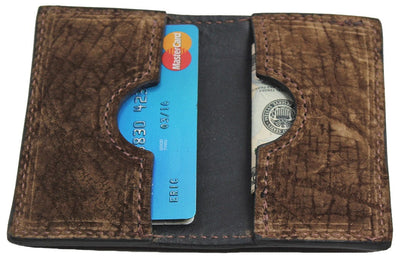 Bullhide Belts Brown Hippopotamus Credit Card & Business Card Wallet