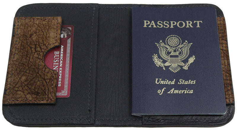 Bullhide Belts Brown Hippopotamus Passport Wallet