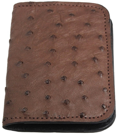 Bullhide Belts Brown Ostrich Passport Wallet