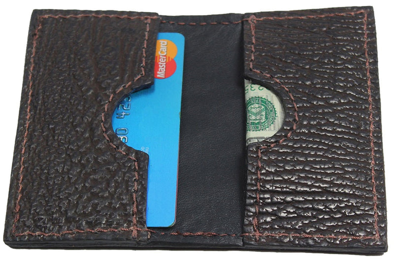 Brown Shark Credit Card & Business Card Wallet - Bullhide Belts