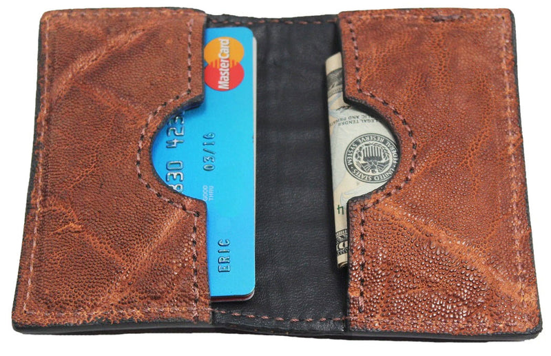 Caramel Brown Elephant Credit Card & Business Card Wallet - Bullhide Belts