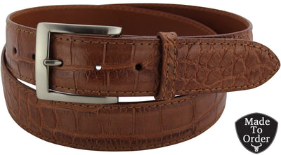 Bullhide Admiral Mens Leather Belt - 1.19" Wide Full Grain For Work, Casual & Dress