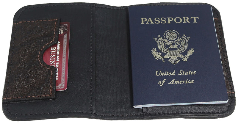 Bullhide Belts Dark Brown Elephant Passport Wallet