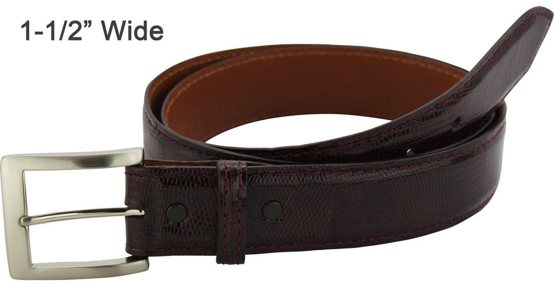 Burgundy designer belt online