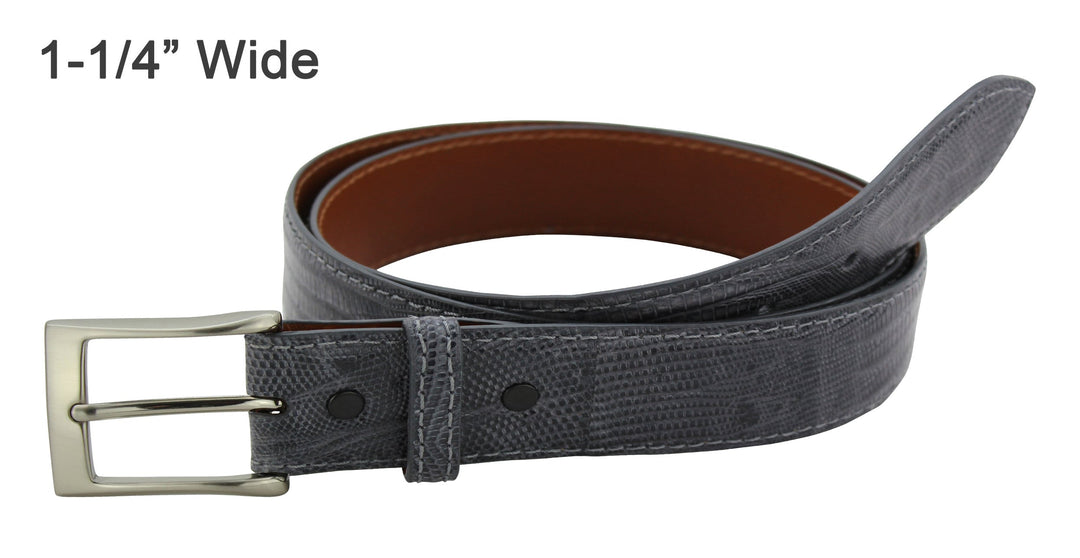 EZGY ZINAR leather gray taupe Laser Cut Belt size Small, medium The PEARCE Grey Leather Belt | Scottsdale Belt Co  main image 2