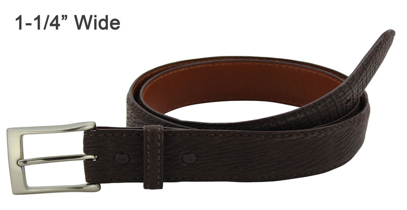 Brown Shark Designer Full Grain Leather Belt (Allow Approx. 4 Weeks To Ship) - Bullhide Belts