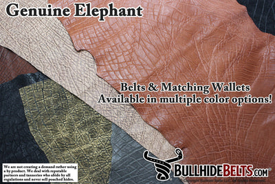 Caramel Brown Elephant Passport Wallet - Bullhide Belts