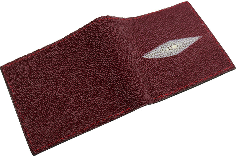 Burgundy Stingray Bifold Wallet - Bullhide Belts