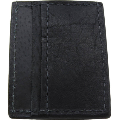 Black American Bison Money Clip Wallet With Credit Card Slots - Bullhide Belts