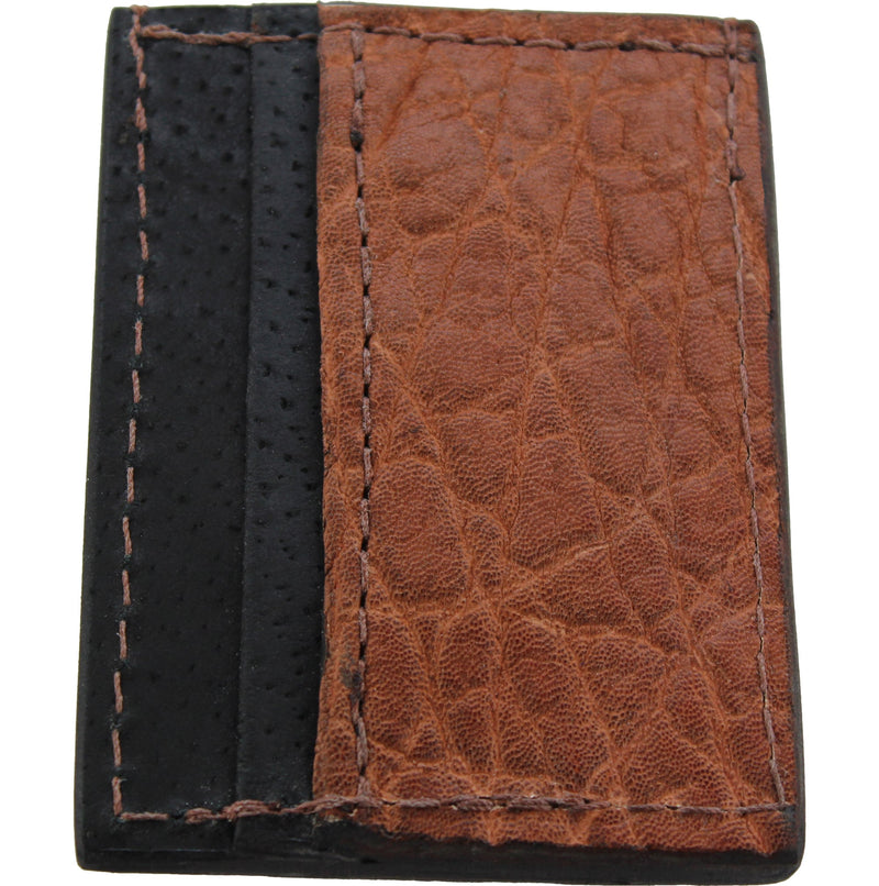 Caramel Brown Elephant Money Clip Wallet With Credit Card Slots - Bullhide Belts