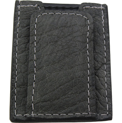 Charcoal Gray Elephant Money Clip Wallet With Credit Card Slots - Bullhide Belts