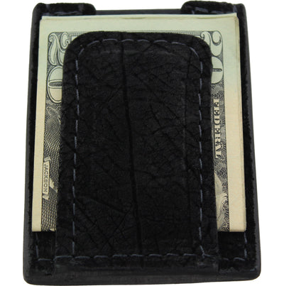 Black Hippopotamus Money Clip Wallet With Credit Card Slots - Bullhide Belts