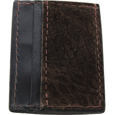 Brown Hippopotamus Money Clip Wallet With Credit Card Slots - Bullhide Belts