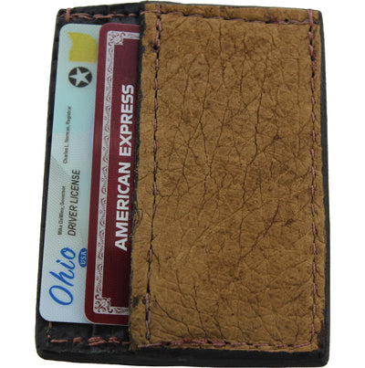 Tan Hippopotamus Money Clip Wallet With Credit Card Slots - Bullhide Belts