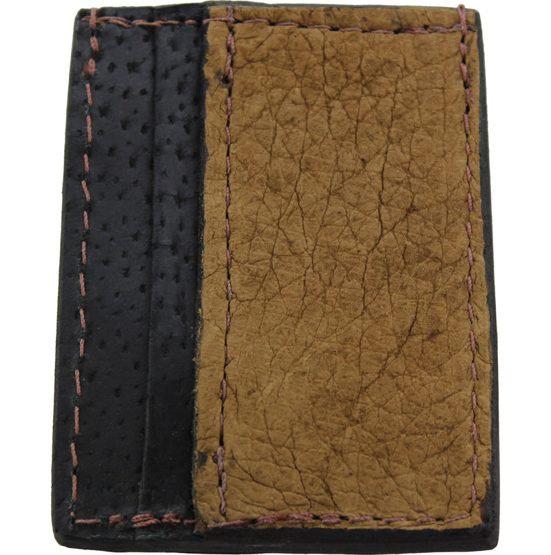 Tan Hippopotamus Money Clip Wallet With Credit Card Slots - Bullhide Belts