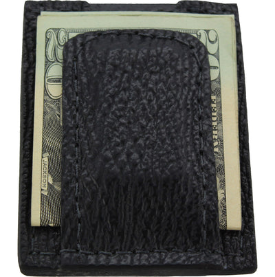 Black Shark Money Clip Wallet With Credit Card Slots - Bullhide Belts