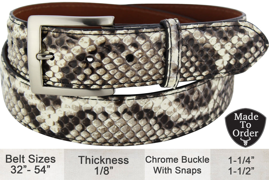 小物 JieDa SNAKE WESTERN BELT bullhidebelts_grey_150_designe