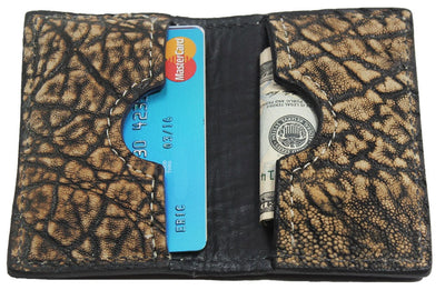Bullhide Belts Tree Bark Elephant Credit Card & Business Card Wallet
