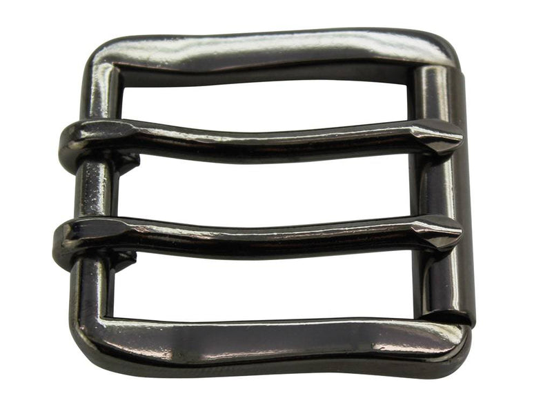Truman: Gunmetal Double Prong Roller Buckle - Bullhide Belts